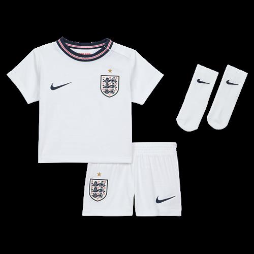 England 2026 Stadium Home Nike Football Replica-sæt i tre dele til babyer/småbørn - hvid