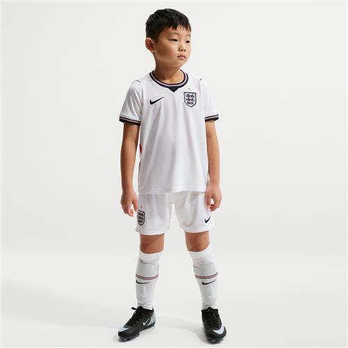 England 2026 Stadium Home Nike Football Replica-sæt i tre dele til mindre børn - hvid