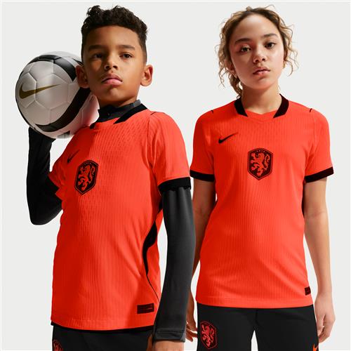 Holland 2026 Match Home Nike Aero-FIT Authentic-fodboldtrøje til større børn - Orange