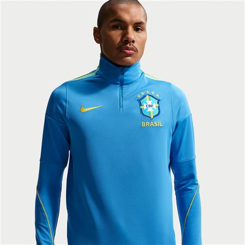 Brazil Strike Nike Dri-FIT-fodboldtræningstrøje til mænd - blå
