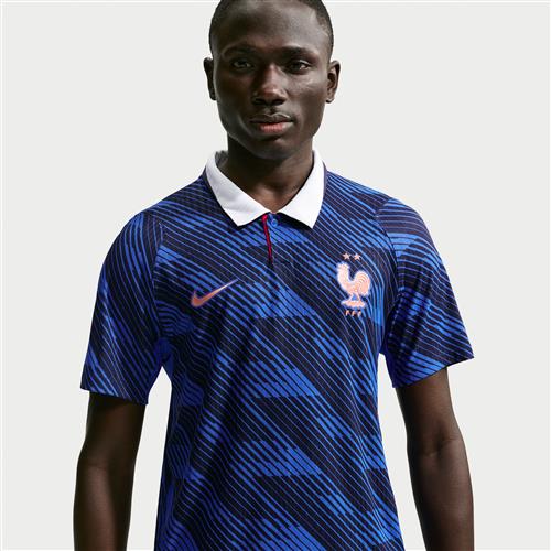 FFF 2026/27 Match Home Nike Aero-FIT Authentic-fodboldtrøje til mænd - blå
