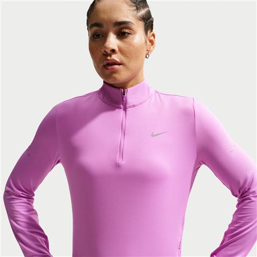 Nike Swift UV-løbetop med Dri-FIT og 1/4 lynlås til kvinder - lilla