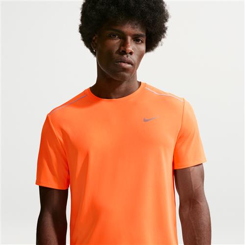Nike Miler Dri-FIT-løbeoverdel med korte ærmer til mænd - Orange