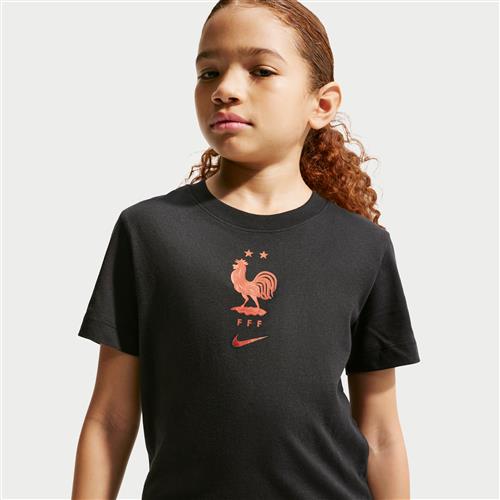 FFF Nike Football-T-shirt til større børn - sort