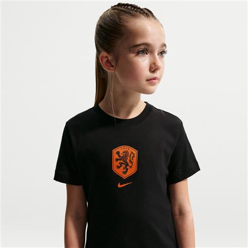 Holland Nike Football-T-shirt til større børn - sort