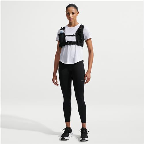 Højtaljede Nike Tempo 7/8-løbeleggings til kvinder - sort