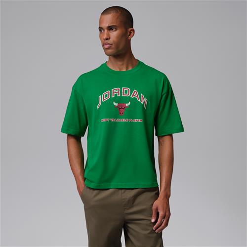 Jordan Flight Essentials-T-shirt i firkantet snit med grafik til mænd - grøn