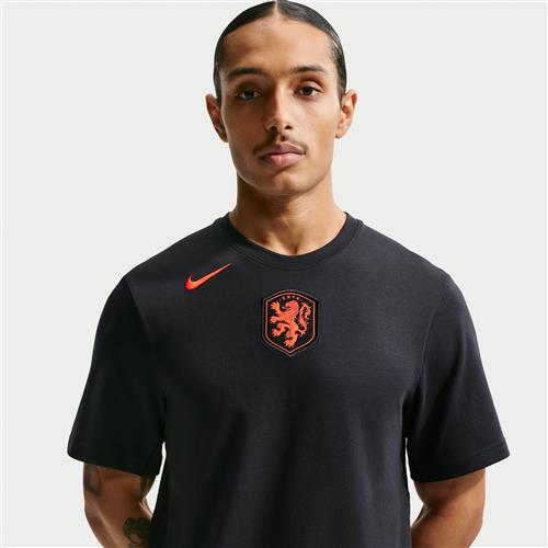 Holland Primary Nike Dri-FIT-fodbold-T-shirt til mænd - sort