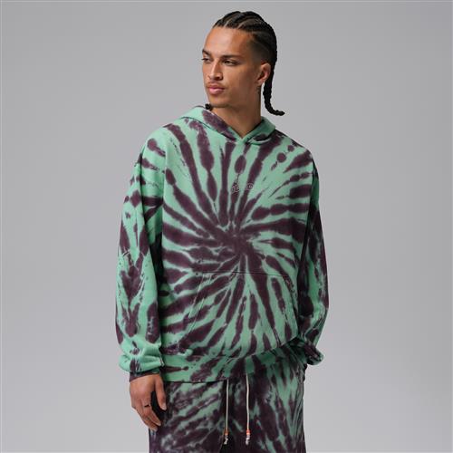 Jordan Brooklyn Fleece tie-dye-hættetrøje med festival-design til mænd - grøn