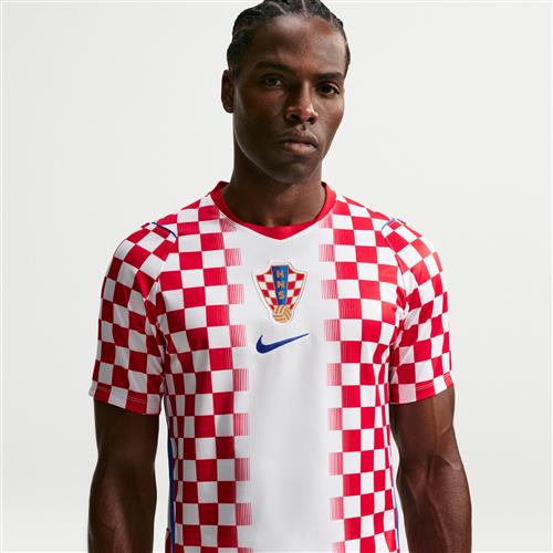 Kroatien Nike Dri-FIT Replica-fodboldtrøje til mænd Nike Dri-FIT Replica-fodboldtrøje til mænd - hvid
