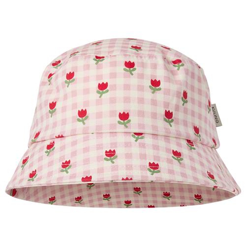 Kuling Fejan Bucket Hat Pink Gingham Tulips  Tulips 48/50 cm  Lyserød  48/50 cm  unisex