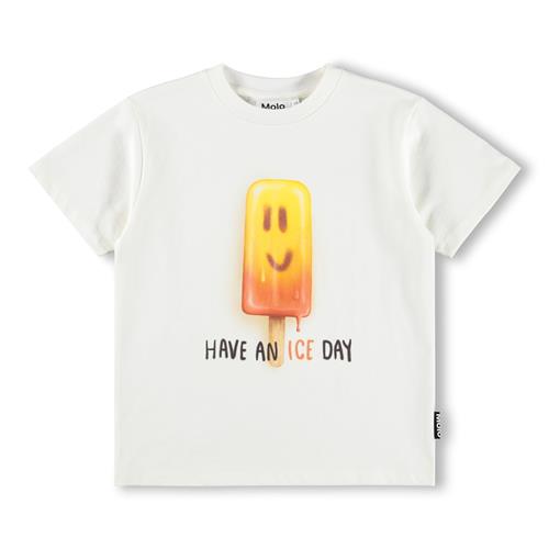 Molo GOTS Riley T-shirt Ice Day  Ice Day 98 cm  Hvid  98 cm  unisex