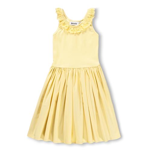 Molo GOTS Croco Kjole Sun Bleached  Sun Bleached 110/116 cm  Gul  110/116 cm  kvinde