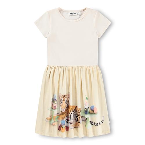 Molo GOTS Cissa Kjole Cupcake Flowers  Cupcake Flowers 110/116 cm  Hvid  110/116 cm  kvinde