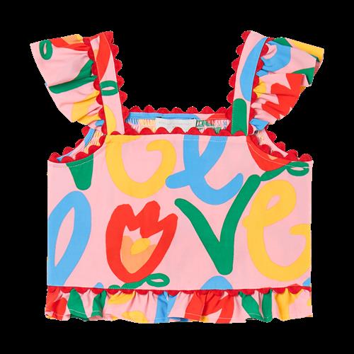 Stella McCartney Kids Til Toppen Rosa Multicolor  Rosa/Multicolor-6 Y  Rød  6 år  kvinde