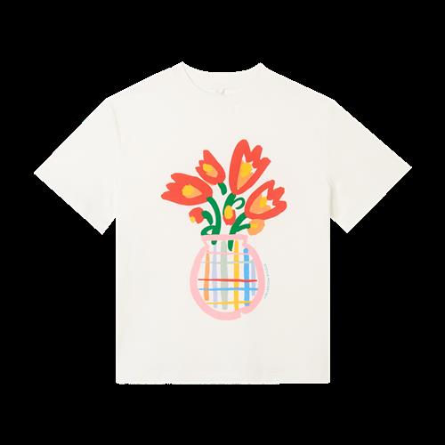 Stella McCartney Kids T-shirt Ivory  Ivory-6 Y  Hvid  6 år  kvinde