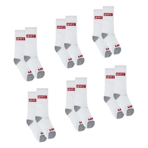 Levi's 6-pak Sokker White White 7-9 Y  Hvid  7-9 år  unisex