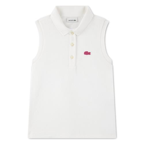 Lacoste Polo Tank Top Farine Farine 116 cm  Hvid  116 cm  kvinde