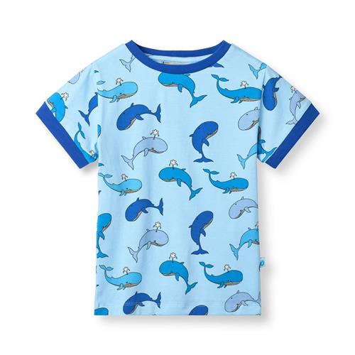 Småfolk Elstar T-shirt Tide Blue  Tide Blue 4-5 Y  Blå  4-5 år  mand