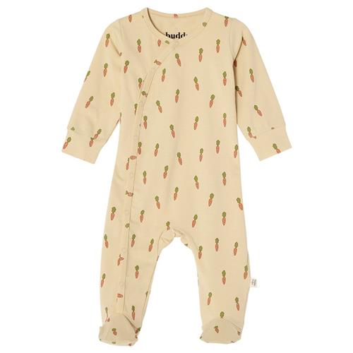 Buddy & Hope Tim GOTS Mønstret Sparkedragt Med Guleroder Orange 74/80 cm  Hvid  74/80 cm  unisex