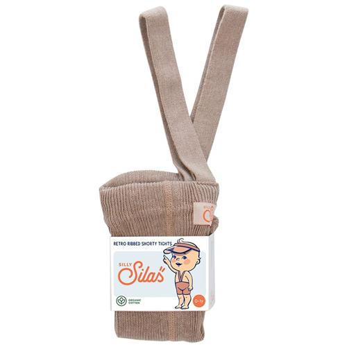 Silly Silas GOTS Korte Fodløse Strømpebukser Peanut Blend  0-1 Y  Beige  0-1 år  unisex
