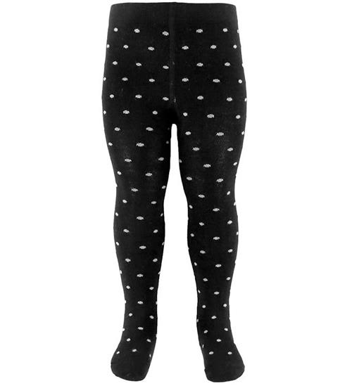 Fuzzies Stømpebukser - Black/Light Grey