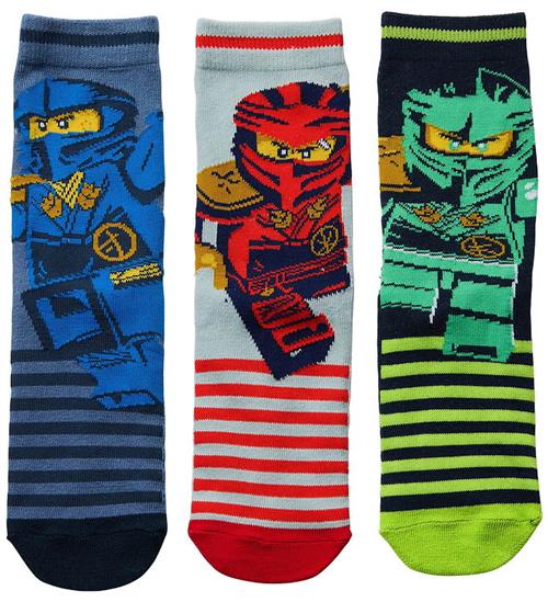 LEGOÂ® Ninjago Strømper - 3-pak - Blå/Rød/Grøn