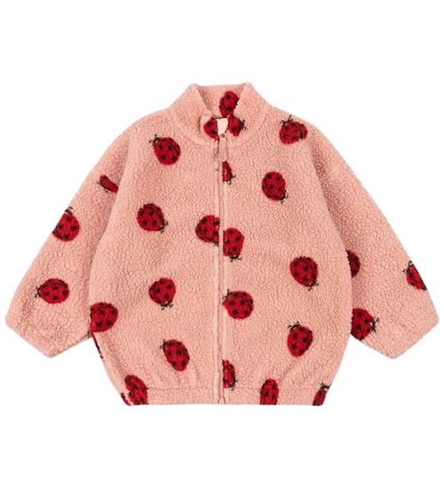 Konges Sløjd Fleecejakke - Jody Teddy - Ladybug Pink