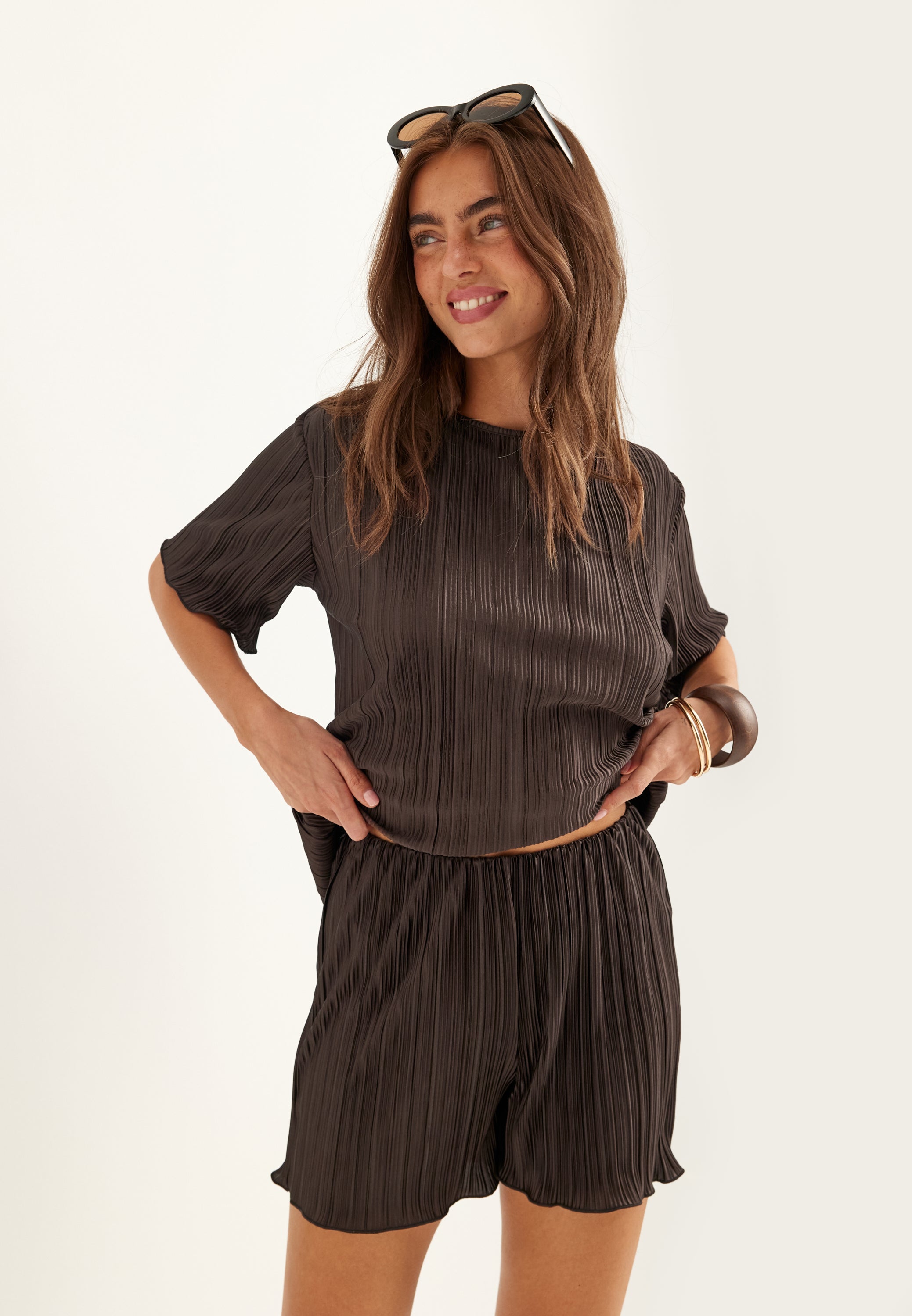 BUBBLEROOM Pleated Frill Shorts