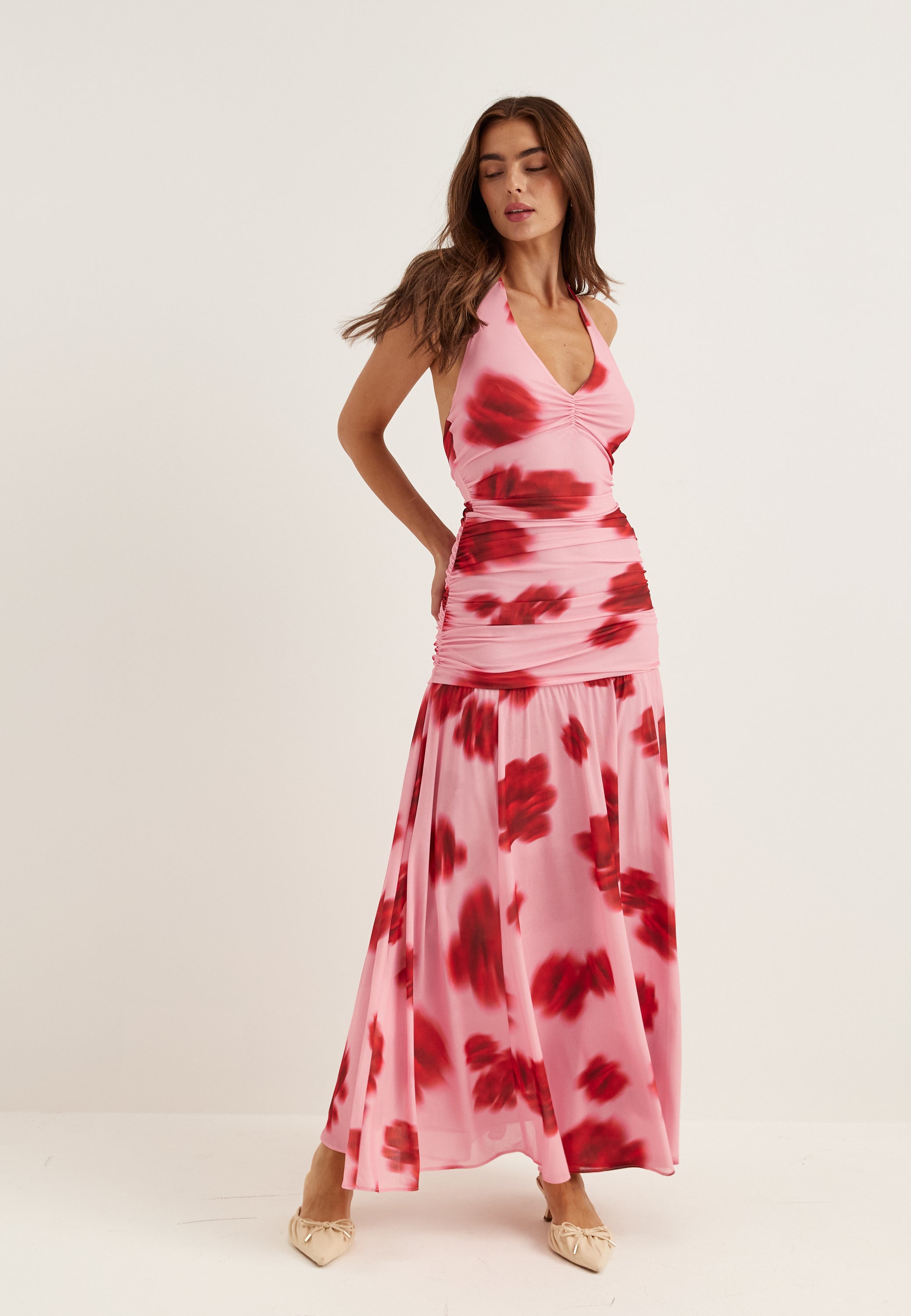 FOREVER NEW Cynthia Halter Print Maxi