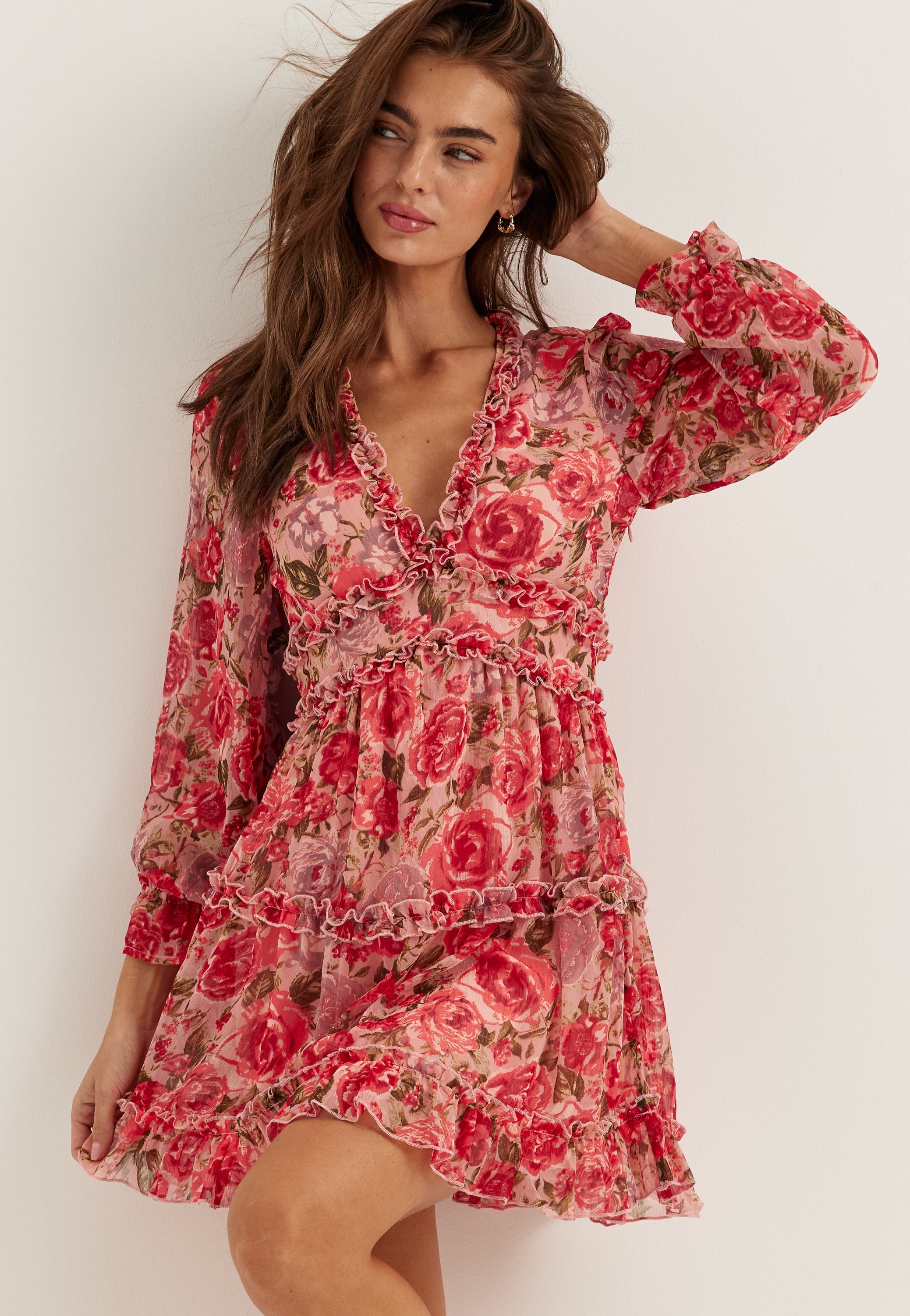 VILA Viemsa L/S SHORT DRESS