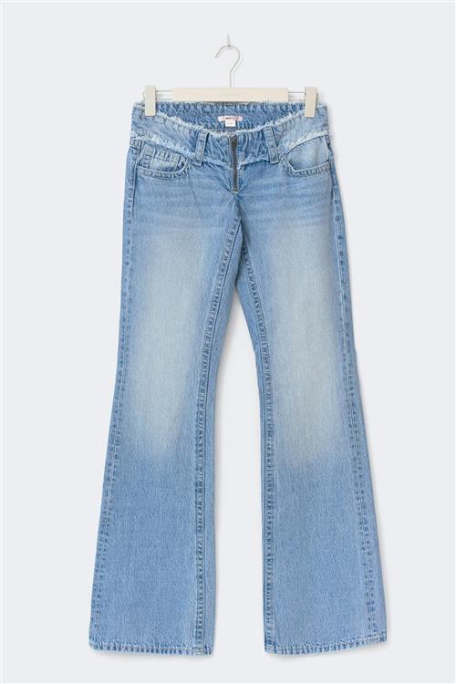 Gina Tricot - 14+ cut off loose jeans tall - tall jeans - Blå - M - Dame