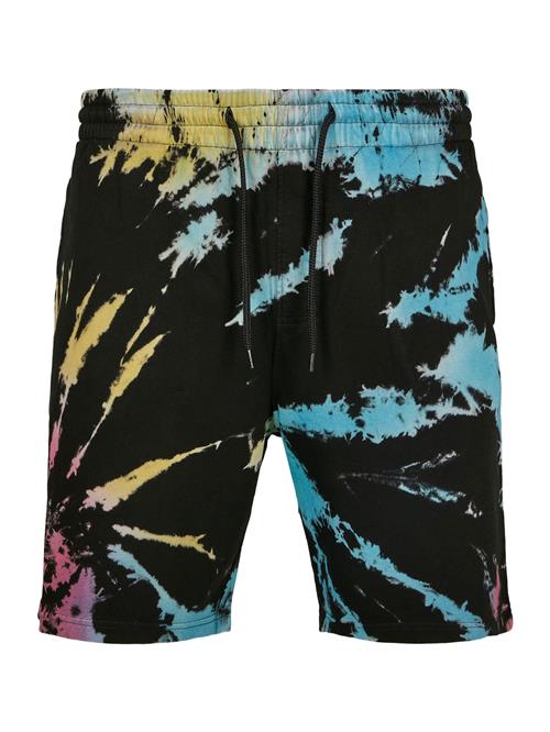 Urban Classics Bukser  lyseblå / mørkegul / mørk pink / sort