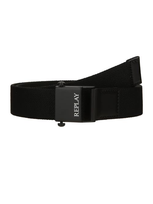 REPLAY Bælte  sort / hvid