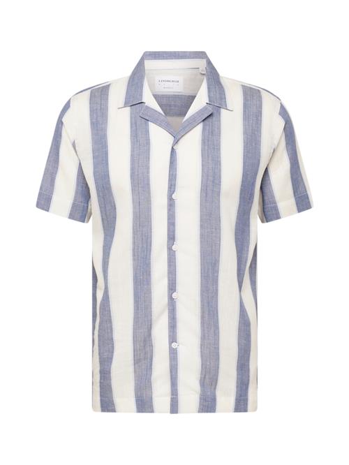 Lindbergh Skjorte  dueblå / hvid