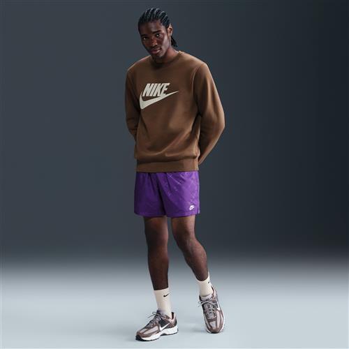 Vævede Nike Club Flow-shorts til mænd - lilla