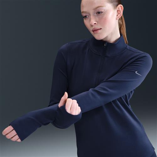 Nike One Therma-FIT-mellemlag med 1/2 lynlås til kvinder - blå