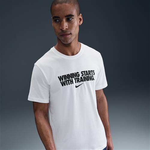 Nike Dri-FIT-T-shirt til mænd - hvid