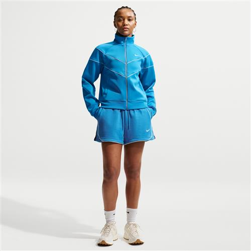 Løse Nike -fleeceshorts med mellemhøj talje (8 cm) til kvinder - blå