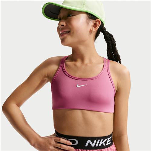 Nike Pro Swoosh-sports-bh til piger - Pink