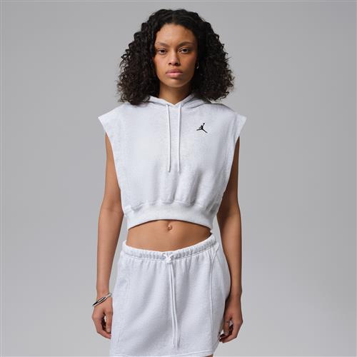 Jordan Brooklyn Fleece-top i french terry til kvinder - brun