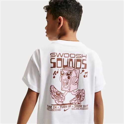 Nike Swoosh Max90-T-shirt til større børn - hvid