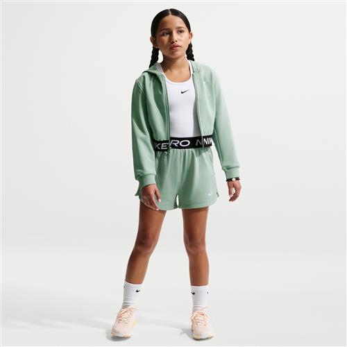 Nike Pro Fleece Dri-FIT-shorts til større børn (piger) - grøn