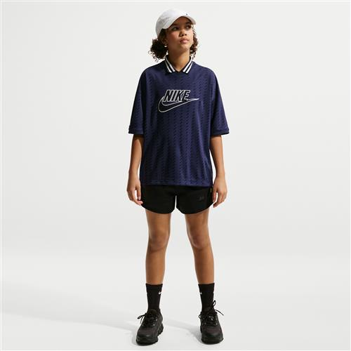 Nike -shorts i vævet materiale til større børn (piger) - sort