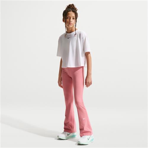 Nike One Dri-FIT-leggings med svaj til piger - Pink