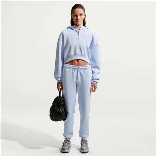 Nike Phoenix Fleece-sweatpants med mellemhøj talje til kvinder - blå