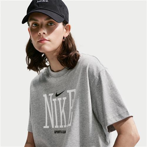 Oversized Nike Classic T-shirt til kvinder - grå