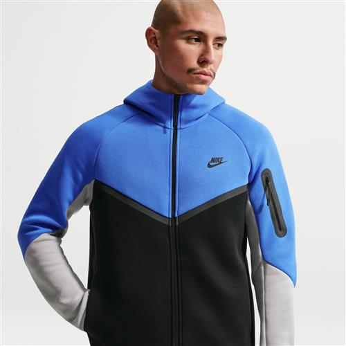 Nike Tech Windrunner-fleecejakke med lynlås til mænd - blå