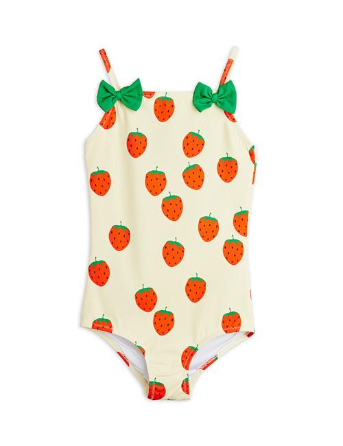 Mini Rodini Strawberries Badedragt Off-white  Off-White 116/122 cm  Hvid  116/122 cm  kvinde