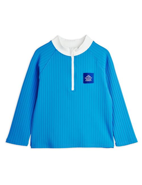 Mini Rodini Travel Agency Patch Langærmet UV-top Blue  Blue 116/122 cm  Blå  116/122 cm  unisex